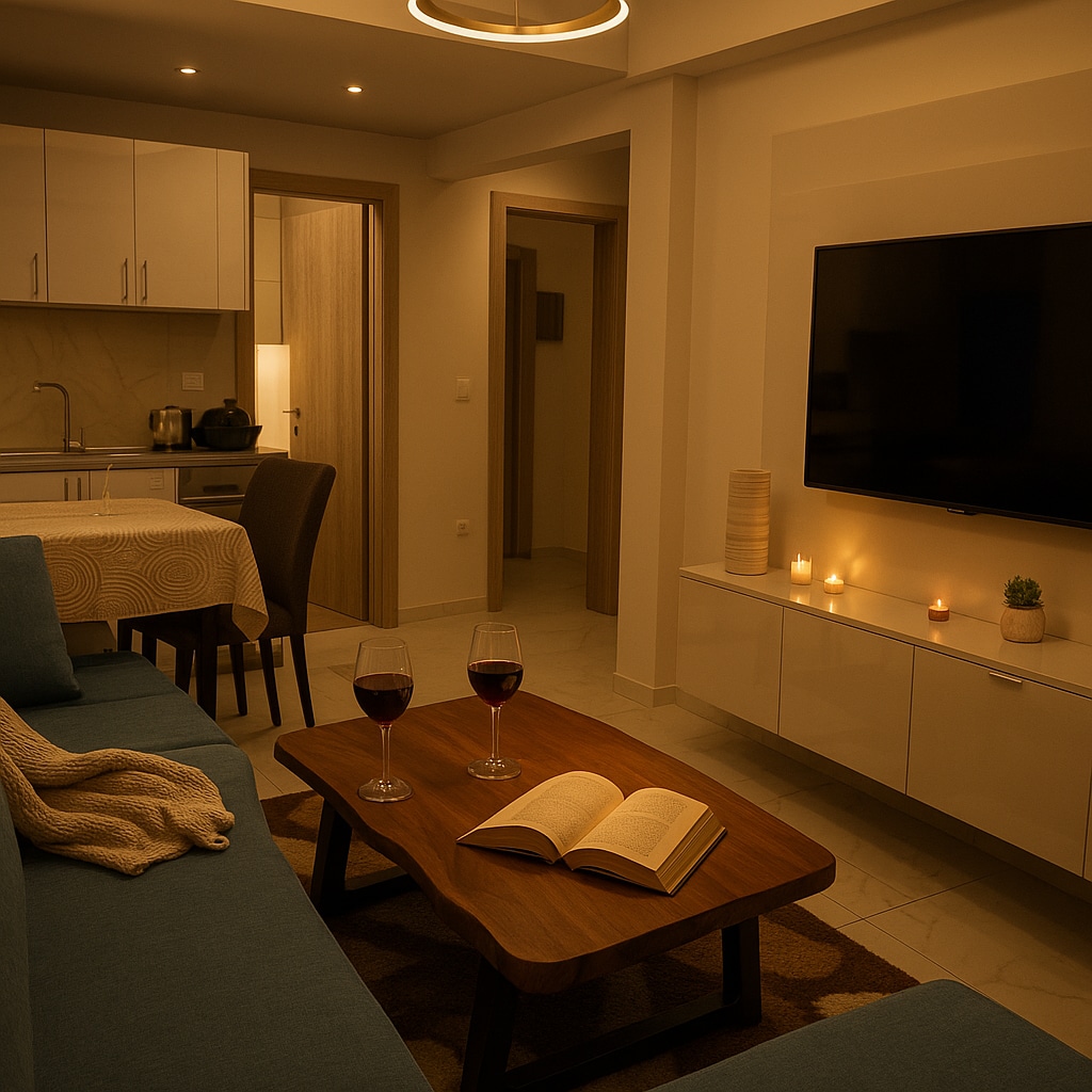 Fully equipped kitchen at Pantheon Apartments